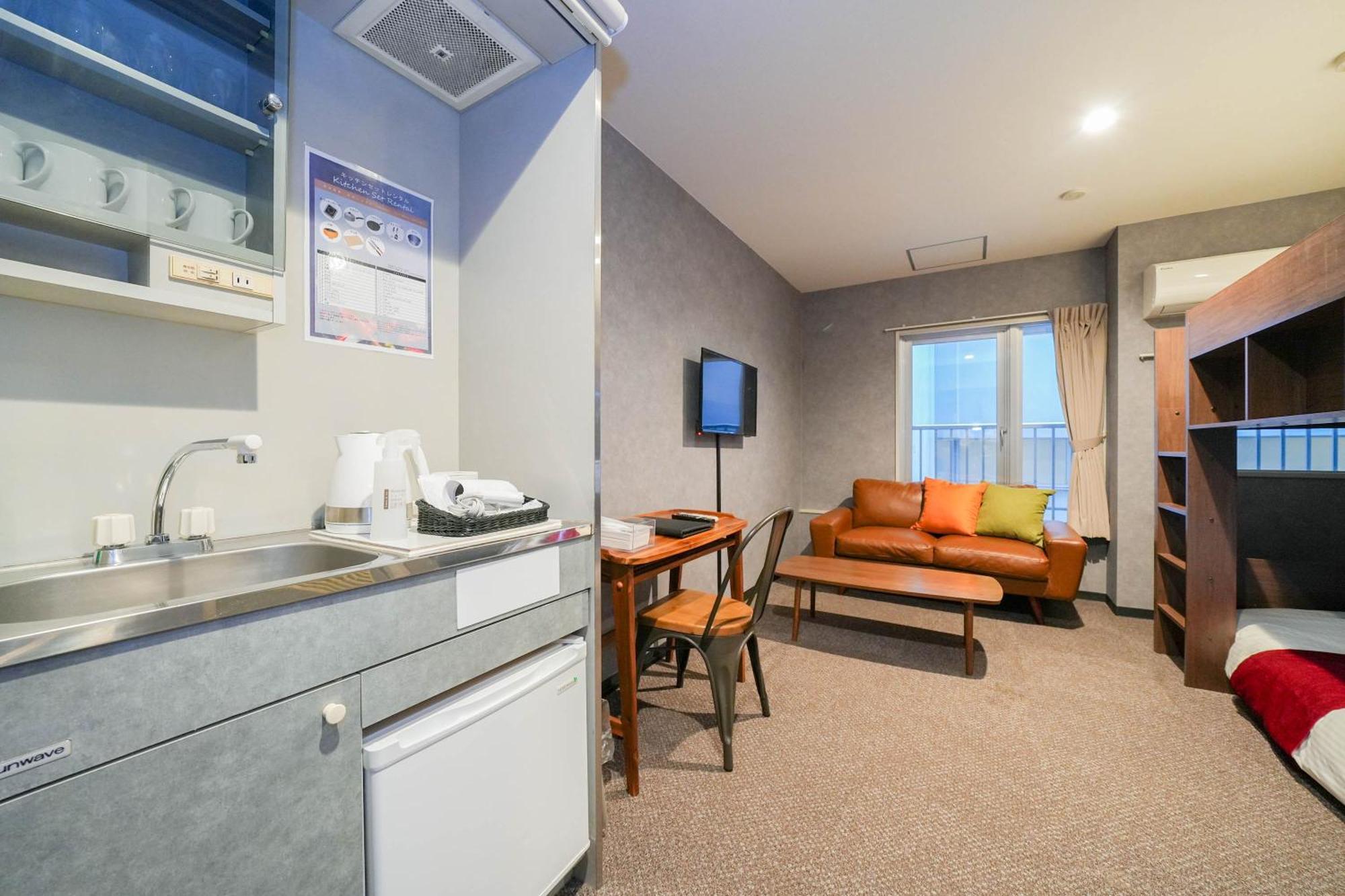 Residence Hotel Stripe Sapporo Bagian luar foto